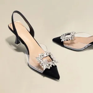 ROCHELLE  Sophisticated Sparkle Pointed Heels