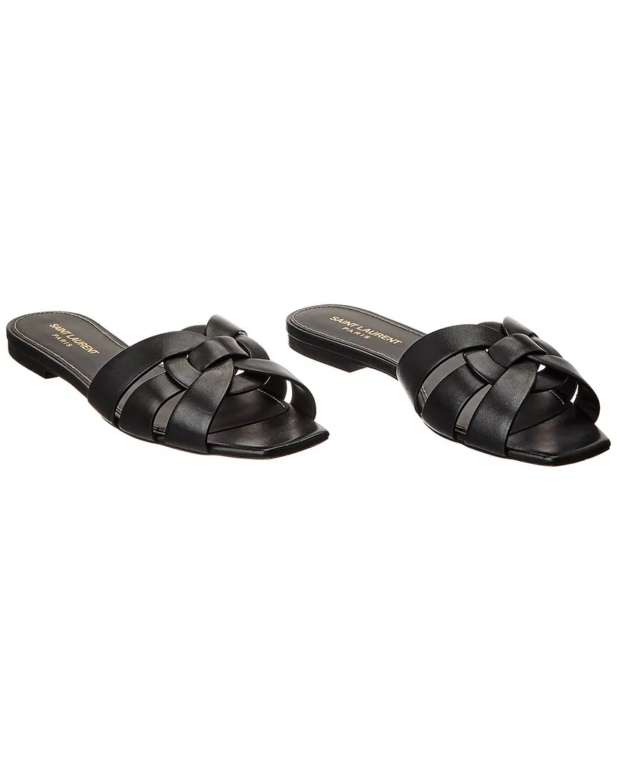 Saint Laurent Tribute Leather Sandal ( )