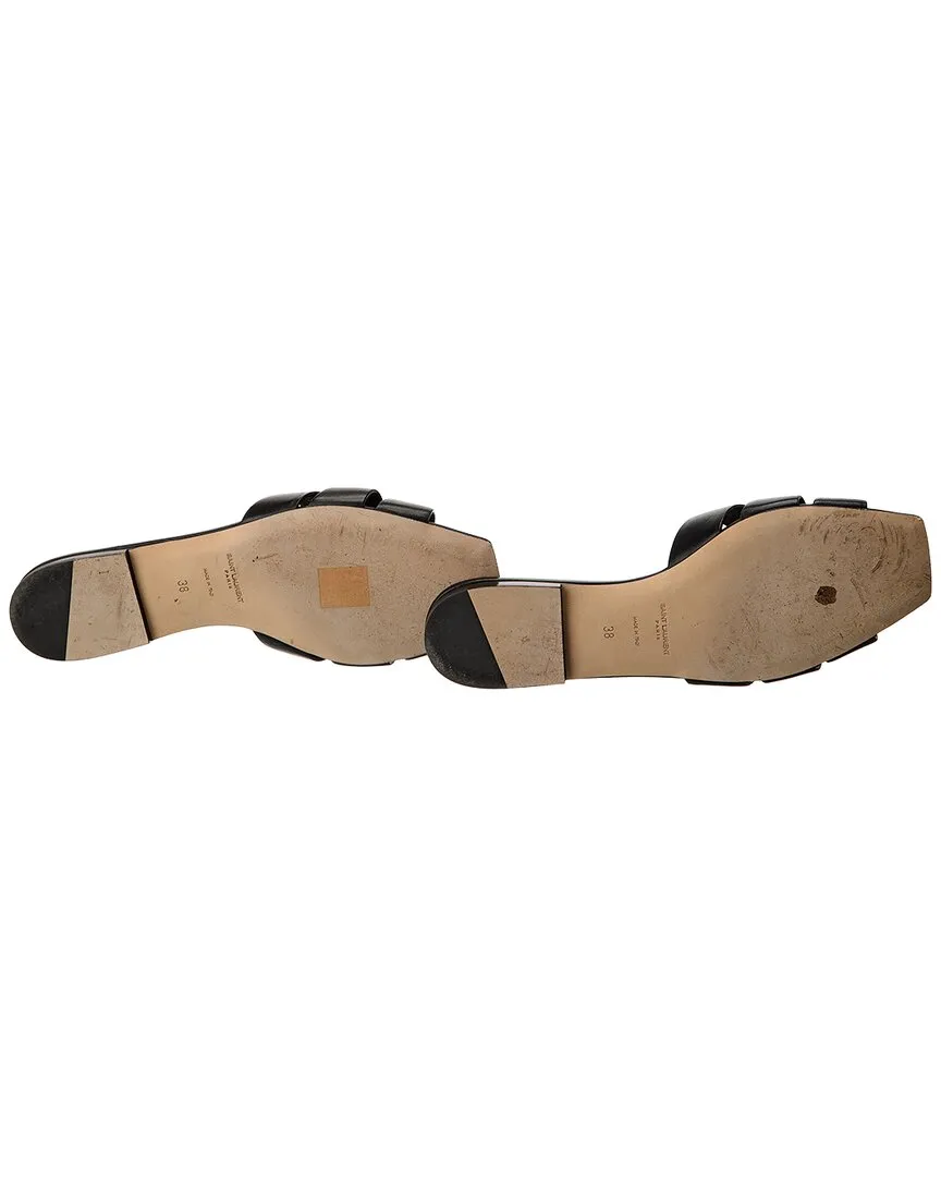 Saint Laurent Tribute Leather Sandal ( )