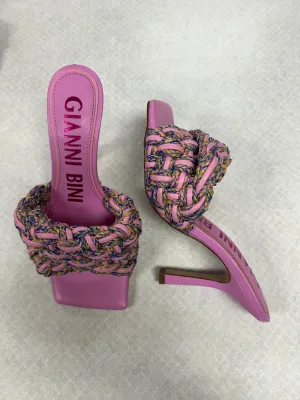 Sandals Heels Kitten By Gianni Bini In Pink, Size:6