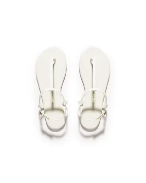 Tkees Mariana flip-flops from brazilian leather in Cream