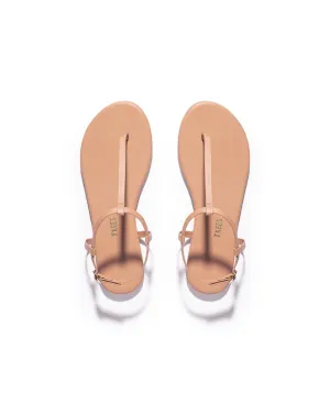 Tkees Mariana flip-flops from brazilian leather in Pout