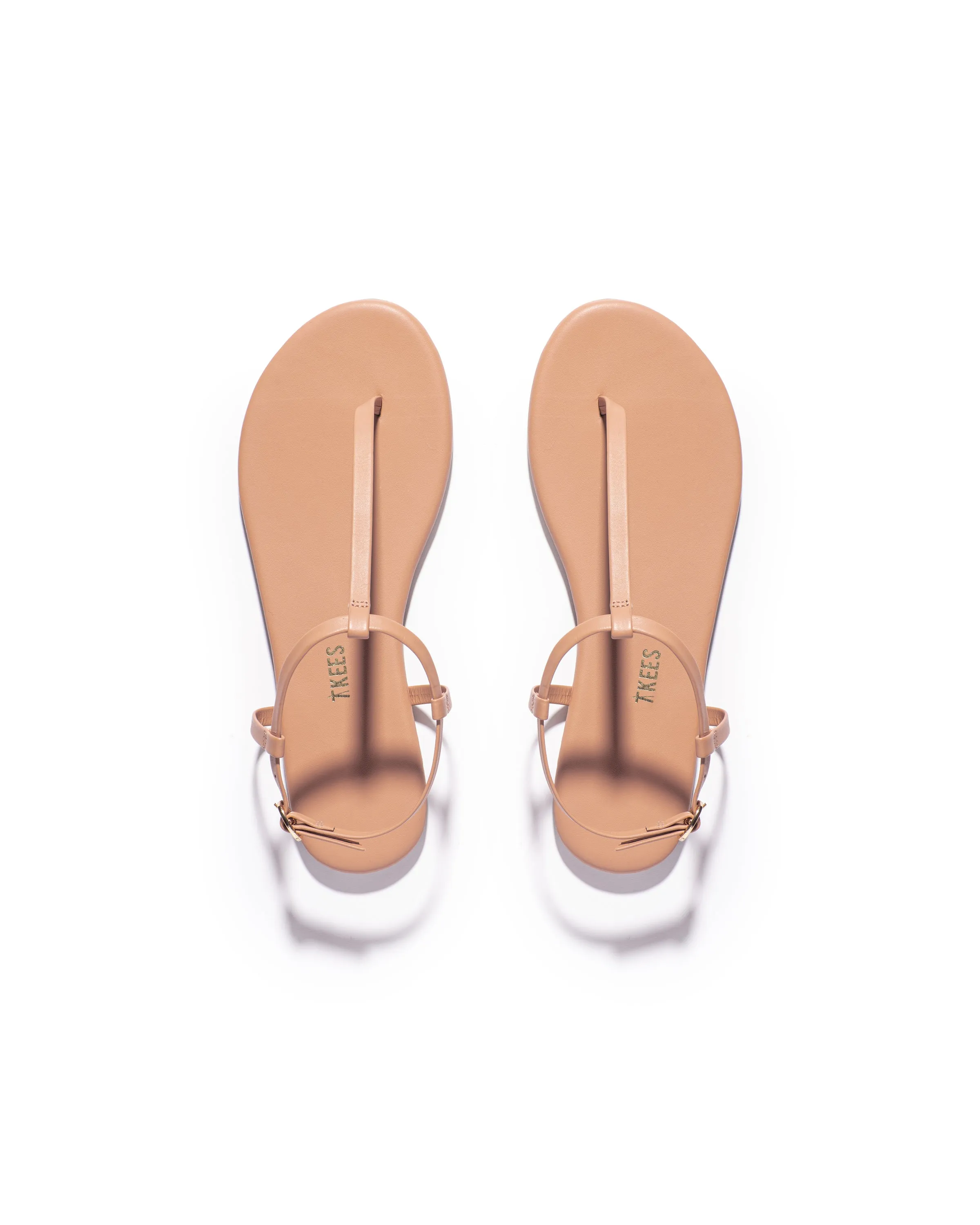 Tkees Mariana flip-flops from brazilian leather in Pout