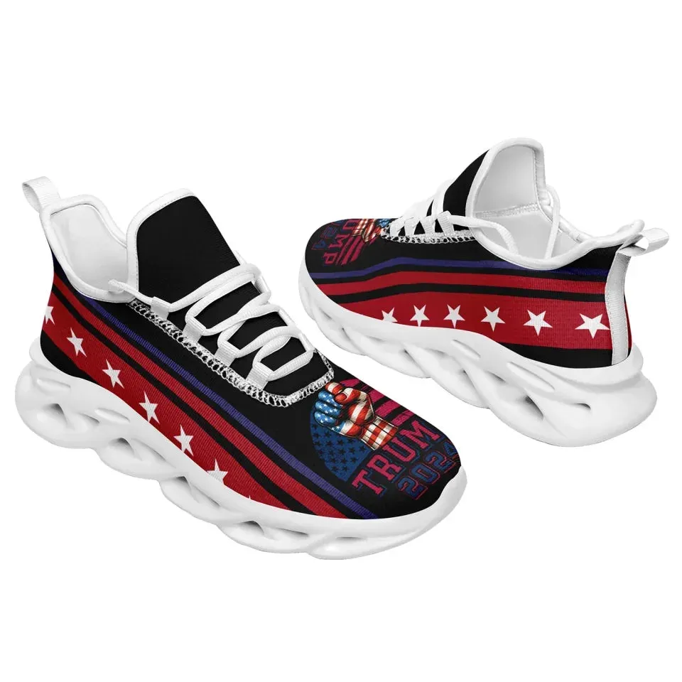 Unique Gift,Personalized Trump Collection  Sneakers Custom Star and Flag Shoes, Patriotic Shoes