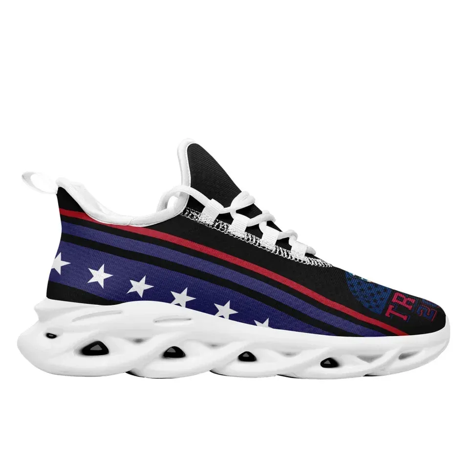 Unique Gift,Personalized Trump Collection  Sneakers Custom Star and Flag Shoes, Patriotic Shoes