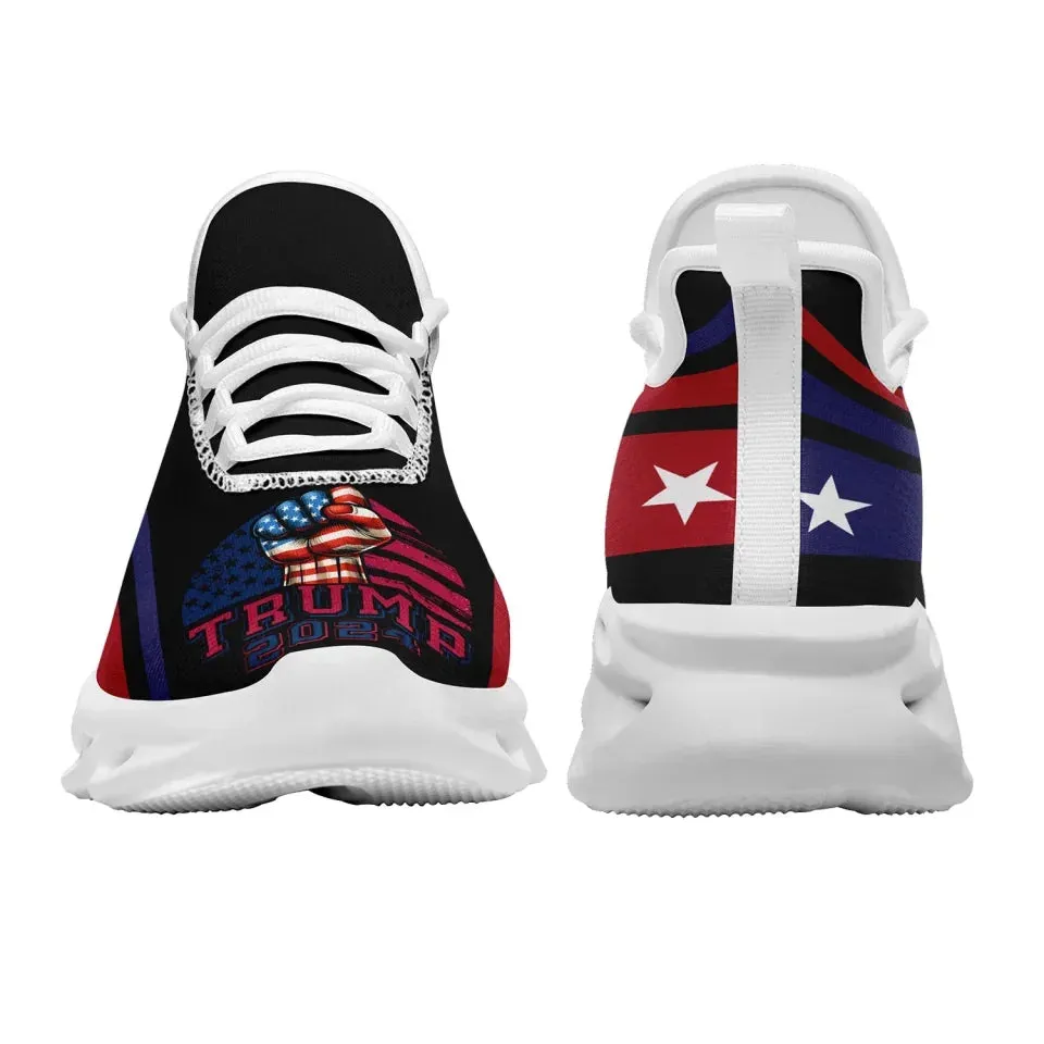 Unique Gift,Personalized Trump Collection  Sneakers Custom Star and Flag Shoes, Patriotic Shoes