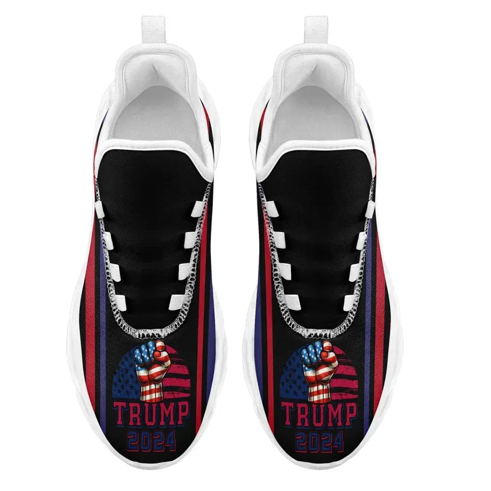 Unique Gift,Personalized Trump Collection  Sneakers Custom Star and Flag Shoes, Patriotic Shoes