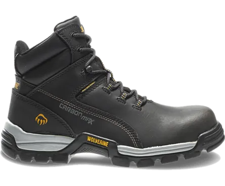 Wolverine W10304 Men's Tarmac 6" Waterproof Reflective Composite-Toe EH Work Boot - Black